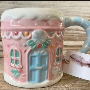 Pink Gingerbread House Mug